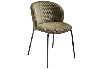 Sett med 2 spisestuestoler Miles - Grønn, svart - Møbler - Stoler - Spisestuestoler & kjøkkenstoler