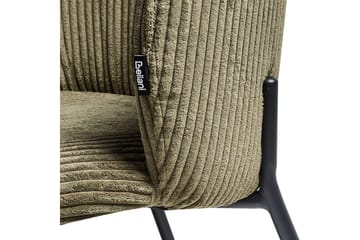 Sett med 2 spisestuestoler Miles - Grønn, svart - Møbler - Stoler - Spisestuestoler & kjøkkenstoler