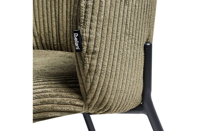 Sett med 2 spisestuestoler Miles - Grønn, svart - Møbler - Stoler - Spisestuestoler & kjøkkenstoler