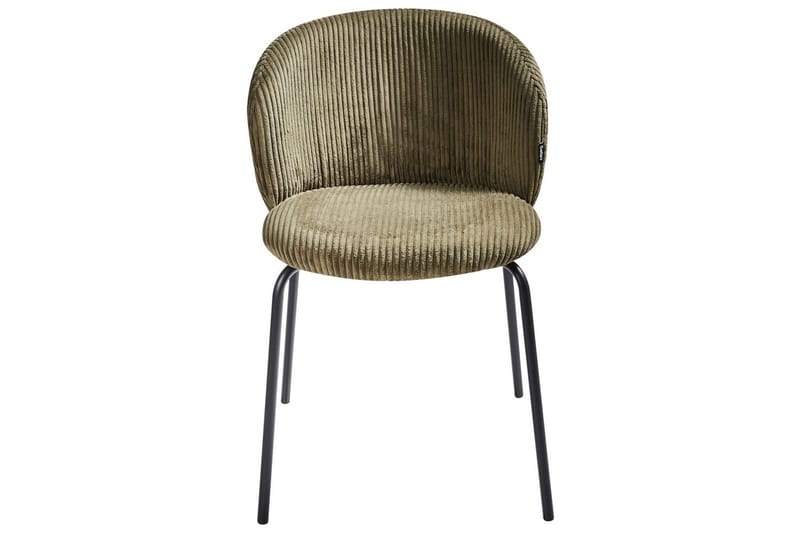 Sett med 2 spisestuestoler Miles - Grønn, svart - Møbler - Stoler - Spisestuestoler & kjøkkenstoler