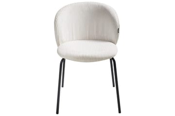 Sett med 2 spisestuestoler Miles - Hvit, Svart - Møbler - Stoler - Spisestuestoler & kjøkkenstoler