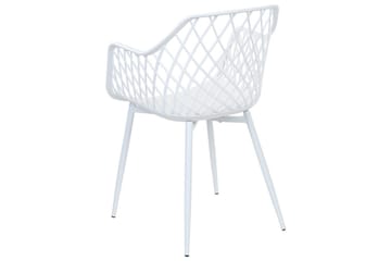 Sett med 2 spisestuestoler Nashua ll - Hvit - Møbler - Stoler - Spisestuestoler & kjøkkenstoler