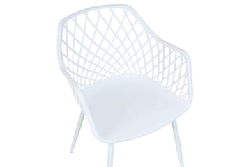 Sett med 2 spisestuestoler Nashua ll - Hvit - Møbler - Stoler - Spisestuestoler & kjøkkenstoler