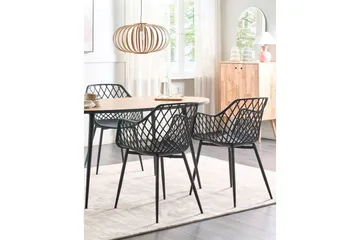 Sett med 2 spisestuestoler Nashua ll - Svart - Møbler - Stoler - Spisestuestoler & kjøkkenstoler