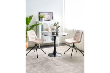 Sett med 2 spisestuestoler Navasota - Beige - Møbler - Stoler - Spisestuestoler & kjøkkenstoler