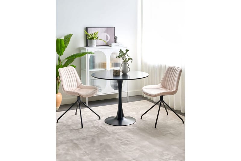 Sett med 2 spisestuestoler Navasota - Beige - Møbler - Stoler - Spisestuestoler & kjøkkenstoler