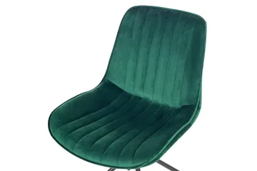 Sett med 2 spisestuestoler Navasota - Grønn, svart - Møbler - Stoler - Spisestuestoler & kjøkkenstoler