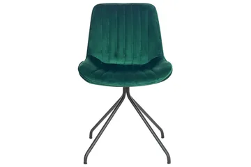 Sett med 2 spisestuestoler Navasota - Grønn, svart - Møbler - Stoler - Spisestuestoler & kjøkkenstoler