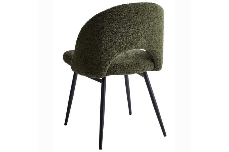 Sett med 2 spisestuestoler Onaga - Grønn, Svart - Møbler - Stoler - Spisestuestoler & kjøkkenstoler