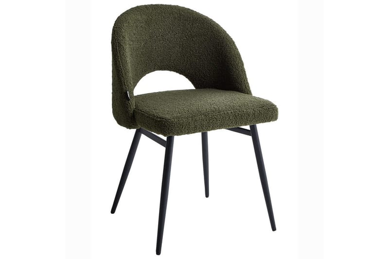 Sett med 2 spisestuestoler Onaga - Grønn, Svart - Møbler - Stoler - Spisestuestoler & kjøkkenstoler