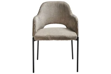 Sett med 2 spisestuestoler Raton - Beige, svart - Møbler - Stoler - Spisestuestoler & kjøkkenstoler