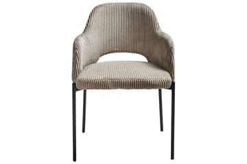 Sett med 2 spisestuestoler Raton - Beige, svart - Møbler - Stoler - Spisestuestoler & kjøkkenstoler