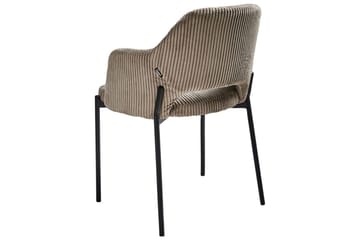 Sett med 2 spisestuestoler Raton - Beige, svart - Møbler - Stoler - Spisestuestoler & kjøkkenstoler