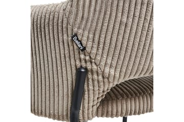 Sett med 2 spisestuestoler Raton - Beige, svart - Møbler - Stoler - Spisestuestoler & kjøkkenstoler