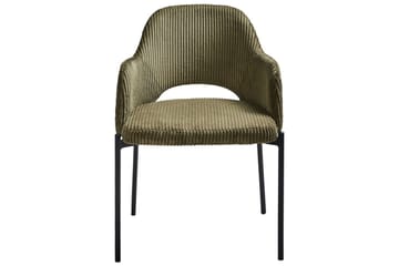 Sett med 2 spisestuestoler Raton - Grønn, svart - Møbler - Stoler - Spisestuestoler & kjøkkenstoler