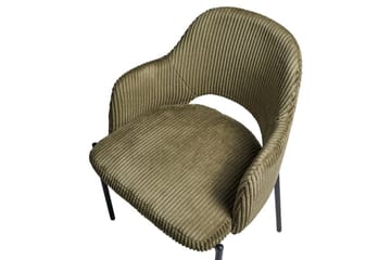 Sett med 2 spisestuestoler Raton - Grønn, svart - Møbler - Stoler - Spisestuestoler & kjøkkenstoler