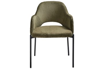 Sett med 2 spisestuestoler Raton - Grønn, svart - Møbler - Stoler - Spisestuestoler & kjøkkenstoler