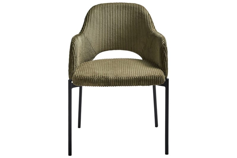 Sett med 2 spisestuestoler Raton - Grønn, svart - Møbler - Stoler - Spisestuestoler & kjøkkenstoler