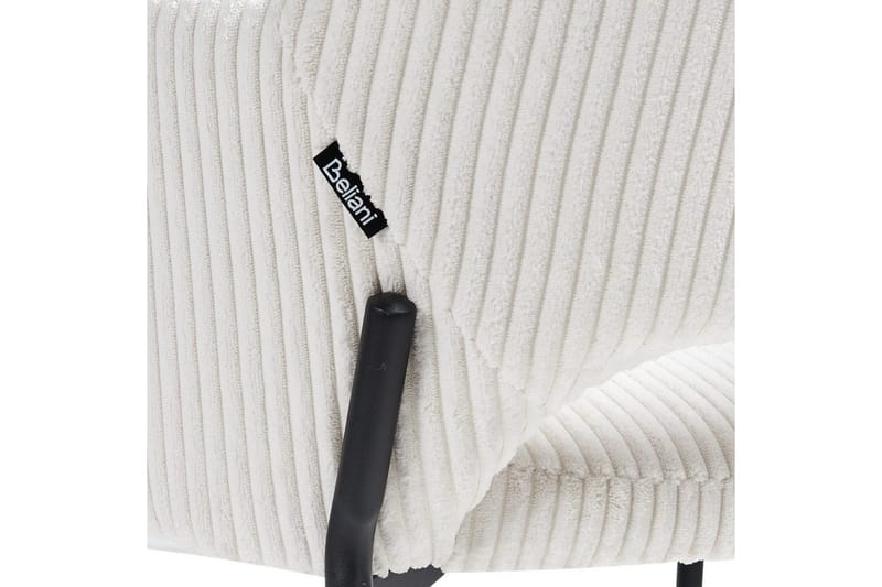 Sett med 2 spisestuestoler Raton - Hvit, Svart - Møbler - Stoler - Spisestuestoler & kjøkkenstoler