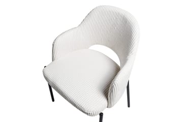 Sett med 2 spisestuestoler Raton - Hvit, Svart - Møbler - Stoler - Spisestuestoler & kjøkkenstoler