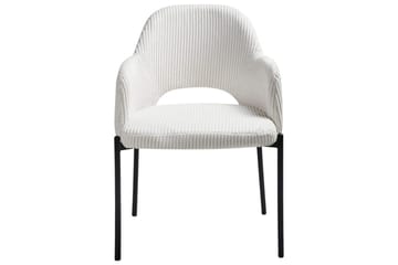 Sett med 2 spisestuestoler Raton - Hvit, Svart - Møbler - Stoler - Spisestuestoler & kjøkkenstoler