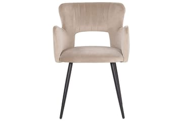 Sett med 2 spisestuestoler Sanilac - Beige, svart, taupe - Møbler - Stoler - Spisestuestoler & kjøkkenstoler