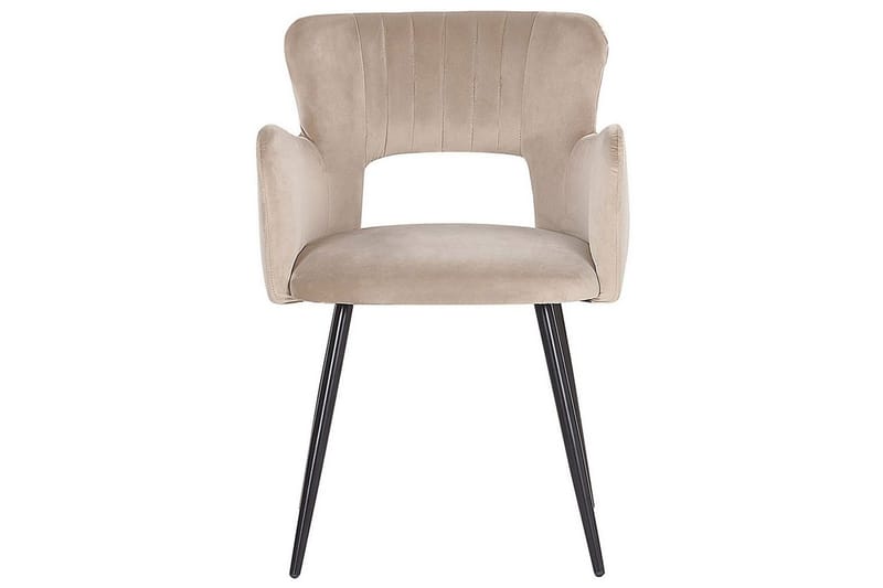 Sett med 2 spisestuestoler Sanilac - Beige, svart, taupe - Møbler - Stoler - Spisestuestoler & kjøkkenstoler