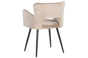 Sett med 2 spisestuestoler Sanilac - Beige, svart, taupe - Møbler - Stoler - Spisestuestoler & kjøkkenstoler