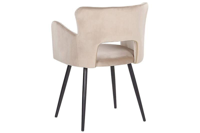 Sett med 2 spisestuestoler Sanilac - Beige, svart, taupe - Møbler - Stoler - Spisestuestoler & kjøkkenstoler