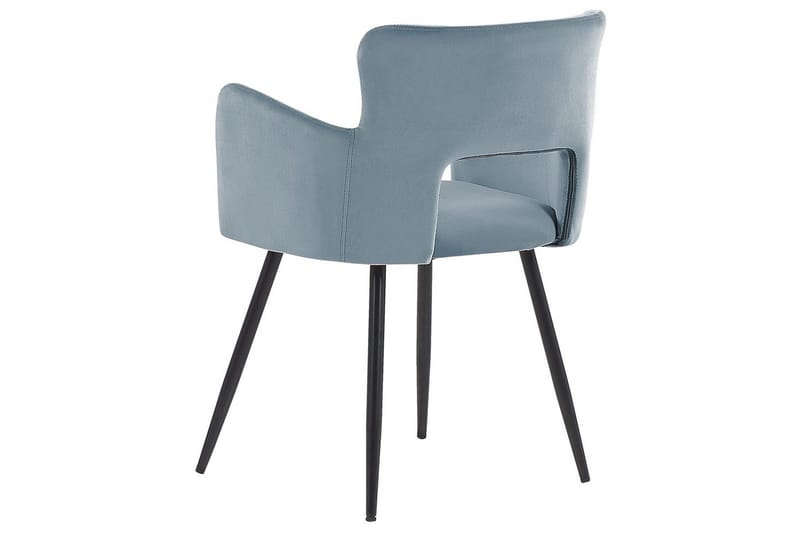 Sett med 2 spisestuestoler Sanilac - Lyseblå, Svart - Møbler - Stoler - Spisestuestoler & kjøkkenstoler
