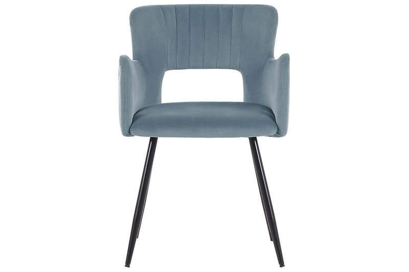 Sett med 2 spisestuestoler Sanilac - Lyseblå, Svart - Møbler - Stoler - Spisestuestoler & kjøkkenstoler