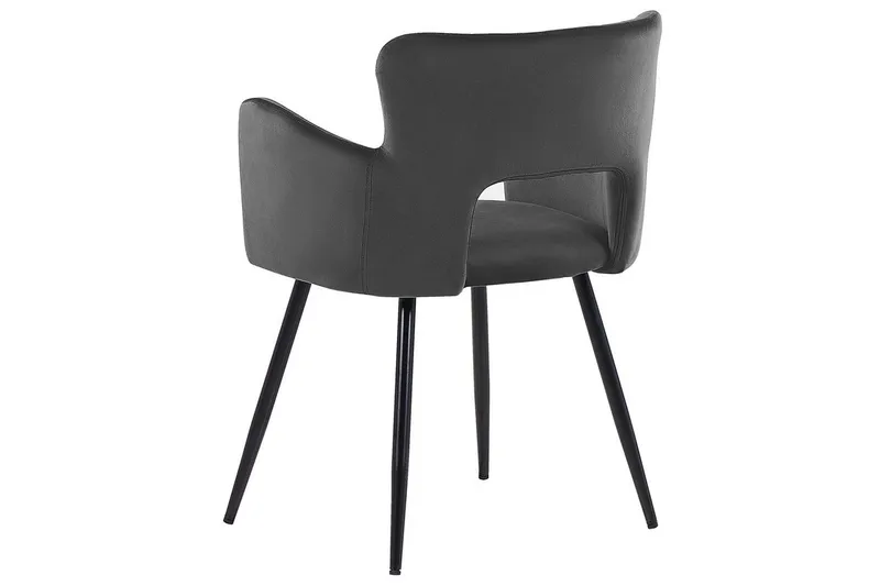 Sett med 2 spisestuestoler Sanilac - Mørkegrå, svart - Møbler - Stoler - Spisestuestoler & kjøkkenstoler