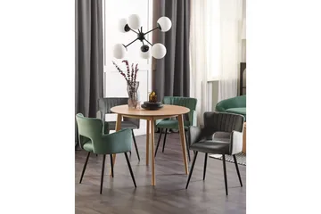 Sett med 2 spisestuestoler Sanilac - Mørkegrå, svart - Møbler - Stoler - Spisestuestoler & kjøkkenstoler