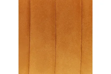 Sett med 2 spisestuestoler Sanilac - Oransje, svart - Møbler - Stoler - Spisestuestoler & kjøkkenstoler