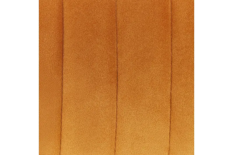 Sett med 2 spisestuestoler Sanilac - Oransje, svart - Møbler - Stoler - Spisestuestoler & kjøkkenstoler