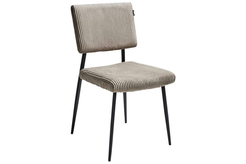 Sett med 2 spisestuestoler Sturgis - Beige, svart - Møbler - Stoler - Spisestuestoler & kjøkkenstoler