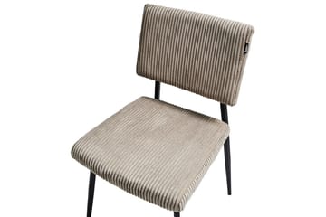 Sett med 2 spisestuestoler Sturgis - Beige, svart - Møbler - Stoler - Spisestuestoler & kjøkkenstoler