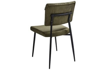 Sett med 2 spisestuestoler Sturgis - Grønn, svart - Møbler - Stoler - Spisestuestoler & kjøkkenstoler