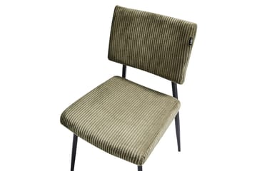 Sett med 2 spisestuestoler Sturgis - Grønn, svart - Møbler - Stoler - Spisestuestoler & kjøkkenstoler