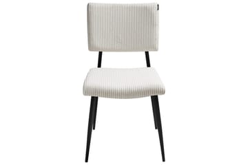 Sett med 2 spisestuestoler Sturgis - Hvit, Svart - Møbler - Stoler - Spisestuestoler & kjøkkenstoler