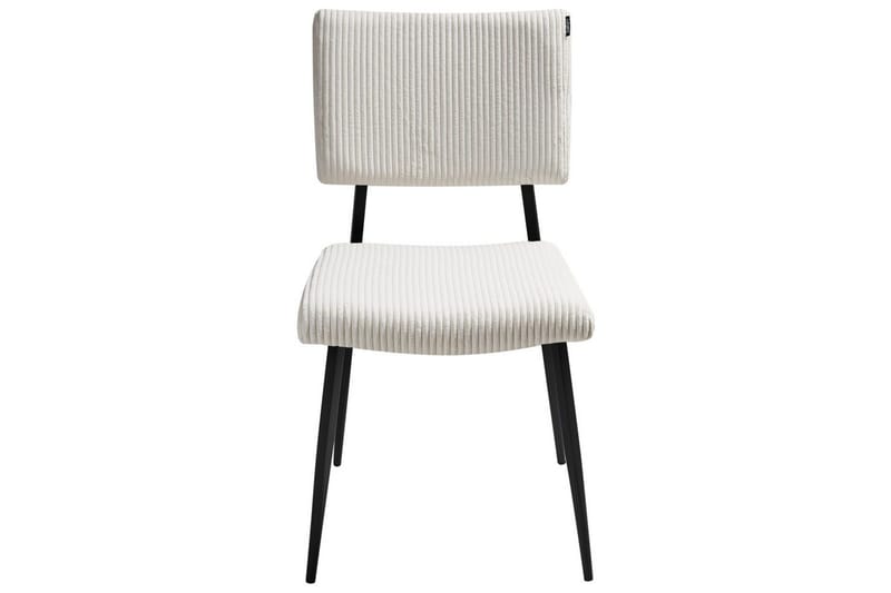 Sett med 2 spisestuestoler Sturgis - Hvit, Svart - Møbler - Stoler - Spisestuestoler & kjøkkenstoler