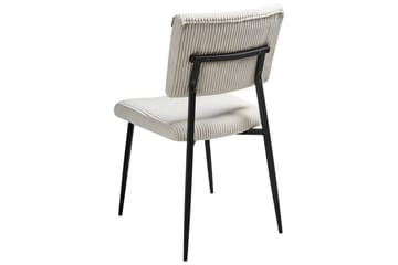 Sett med 2 spisestuestoler Sturgis - Hvit, Svart - Møbler - Stoler - Spisestuestoler & kjøkkenstoler