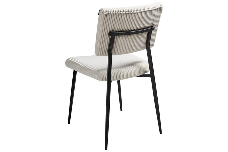 Sett med 2 spisestuestoler Sturgis - Hvit, Svart - Møbler - Stoler - Spisestuestoler & kjøkkenstoler