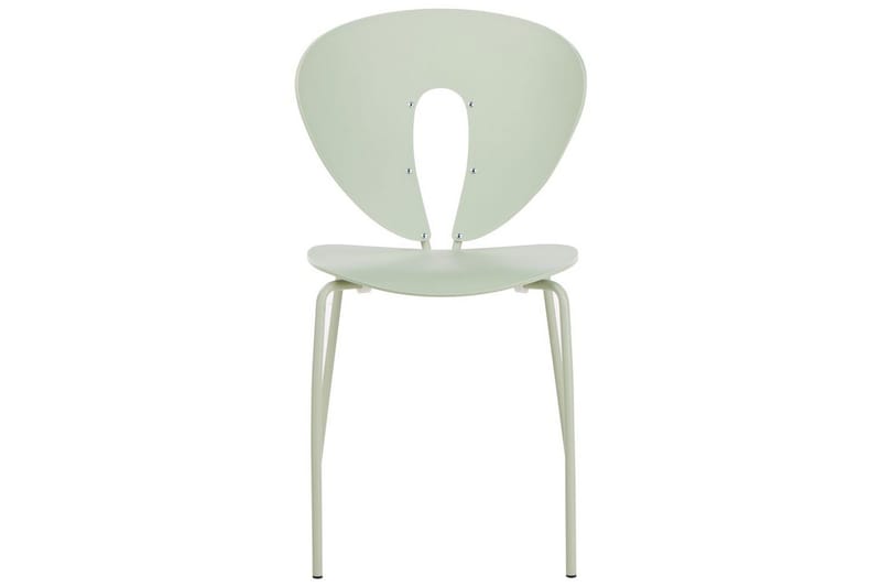 Sett med 2 spisestuestoler Tracy - Grønn, sølv - Møbler - Stoler - Spisestuestoler & kjøkkenstoler