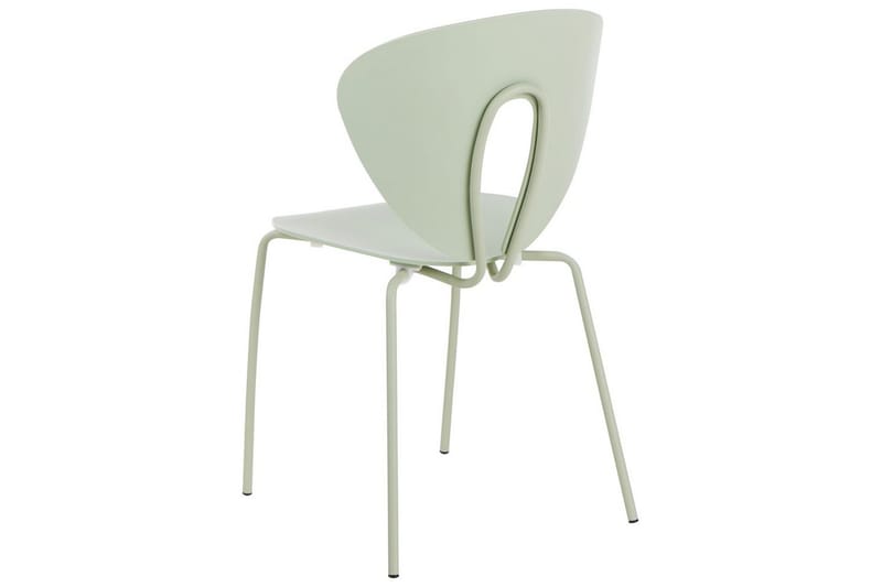 Sett med 2 spisestuestoler Tracy - Grønn, sølv - Møbler - Stoler - Spisestuestoler & kjøkkenstoler