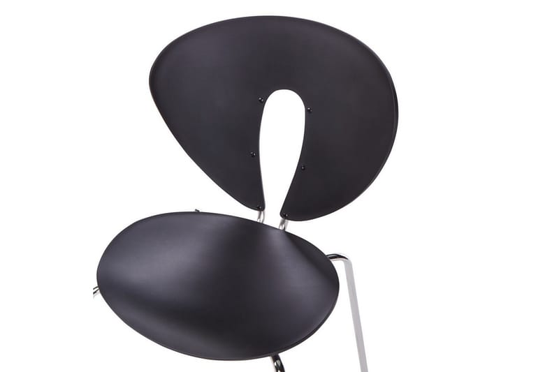 Sett med 2 spisestuestoler Tracy - Svart, Sølv - Møbler - Stoler - Spisestuestoler & kjøkkenstoler