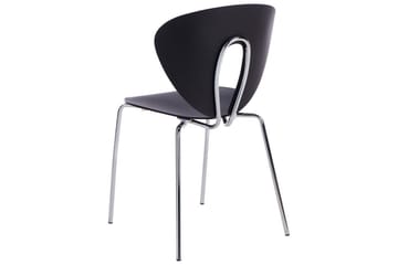 Sett med 2 spisestuestoler Tracy - Svart, Sølv - Møbler - Stoler - Spisestuestoler & kjøkkenstoler