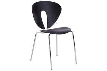 Sett med 2 spisestuestoler Tracy - Svart, Sølv - Møbler - Stoler - Spisestuestoler & kjøkkenstoler