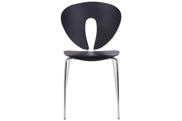 Sett med 2 spisestuestoler Tracy - Svart, Sølv - Møbler - Stoler - Spisestuestoler & kjøkkenstoler