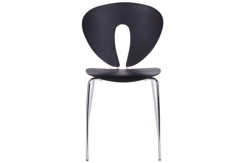 Sett med 2 spisestuestoler Tracy - Svart, Sølv - Møbler - Stoler - Spisestuestoler & kjøkkenstoler